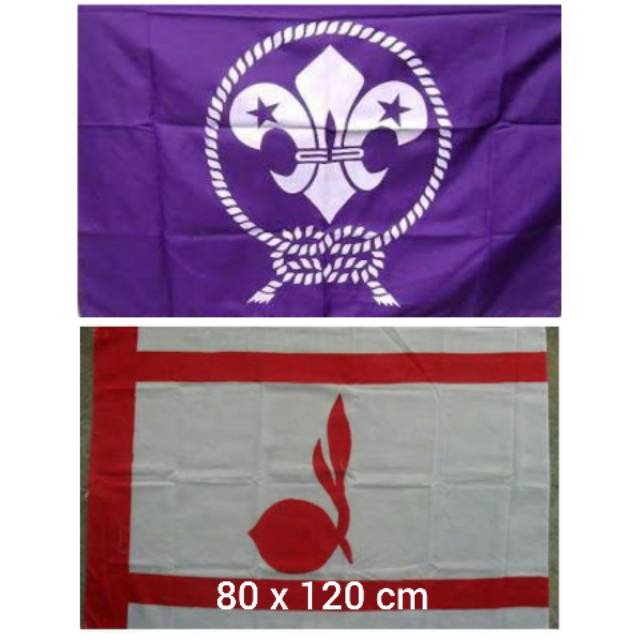 80x120 Cm Bendera Tunas Kelapa Bendera Pandu Dunia Bendera