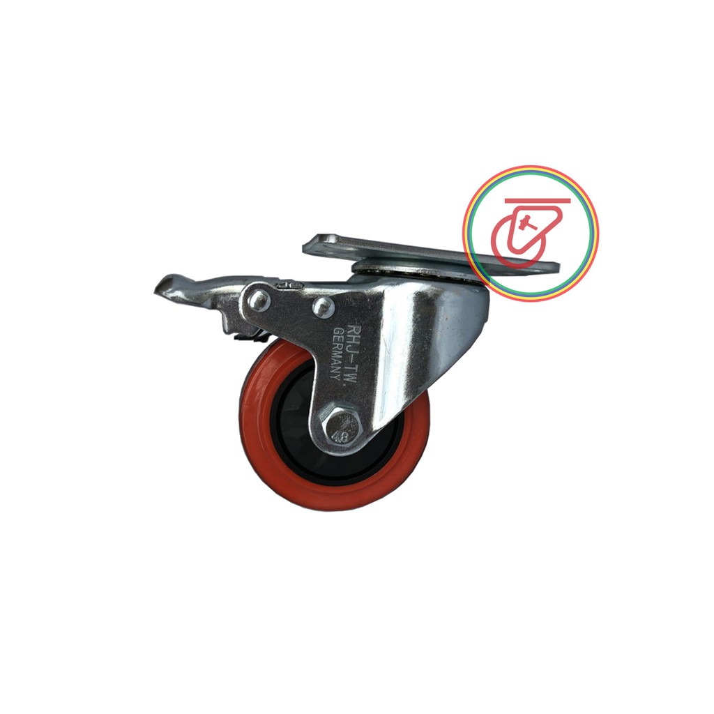 Roda Troli Trolley Gerobak Lori Etalase Lemari Kastor PU Roda Troli Trolley Gerobak Lori Etalase Lemari Kastor PU