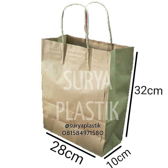 

✨ BISA COD ✨ Paper Bag 28x32 Kantong Kertas Goodie Bag