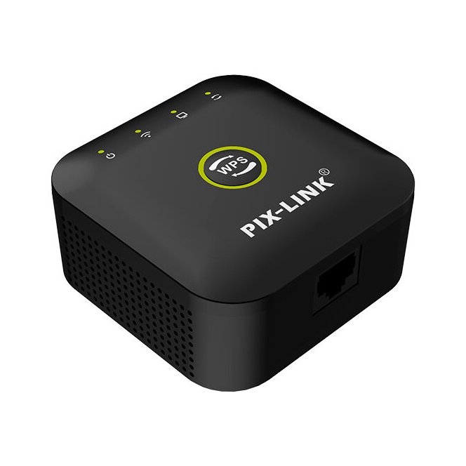 PIX-LINK Wireless WiFi Range Extender Amplifier Repeater 300Mbps - WR23 - Black