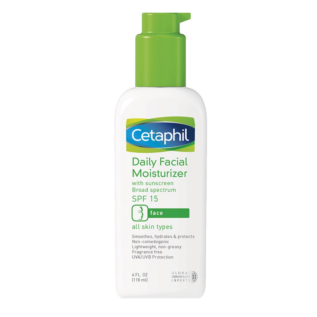 Cetaphil Daily Facial Moisturizer SPF 15/PA ++ 118ml Pelembab Wajah untuk Perawatan Kulit Setiap Hari