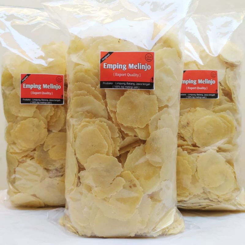 

1kg emping melinjo super khas limpung ( export quality )