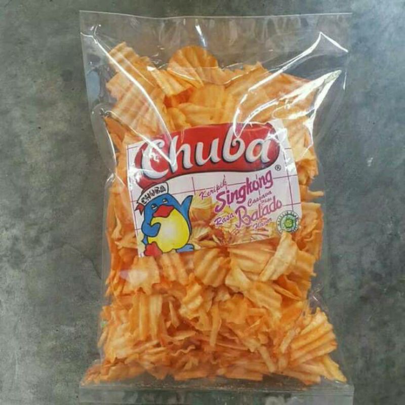 

snack chuba keripik singkong rasa balado