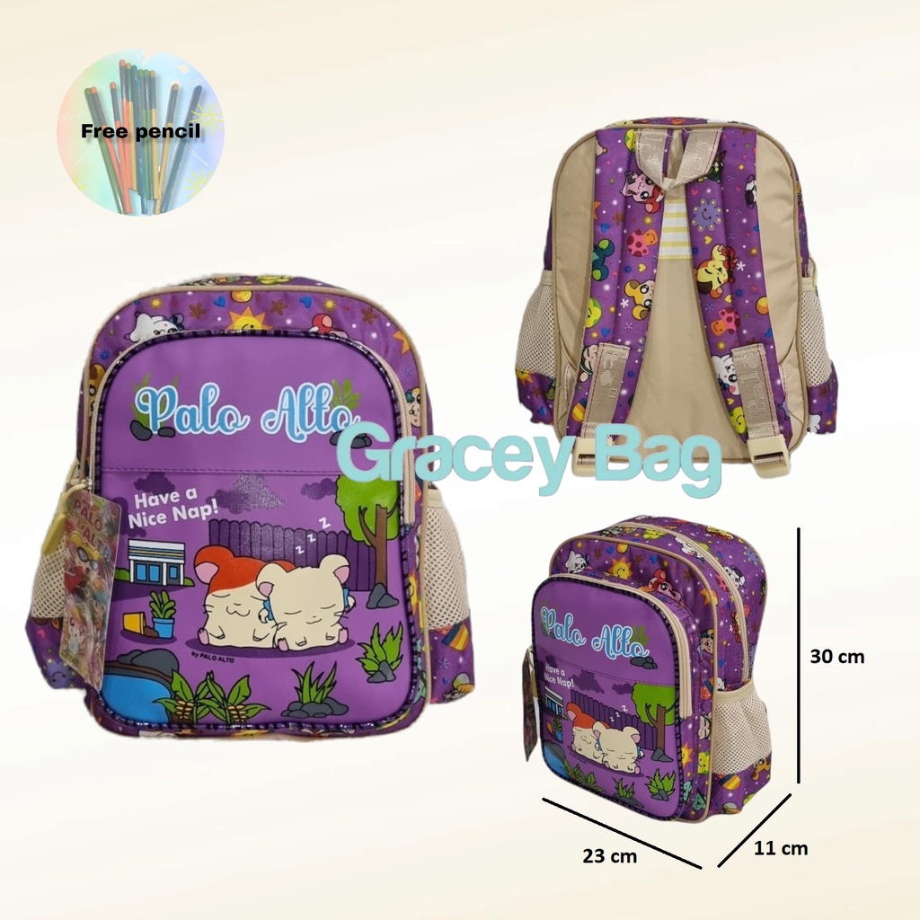 GB-48777P Tas Ransel Perempuan Anak TK / Tas Sekolah PaloAlto