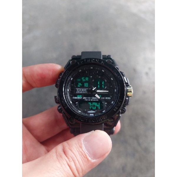 JAM TANGAN RUBBER PRIA CASIO G-SHOCK GST-8600 G-8600 Full Black Metal