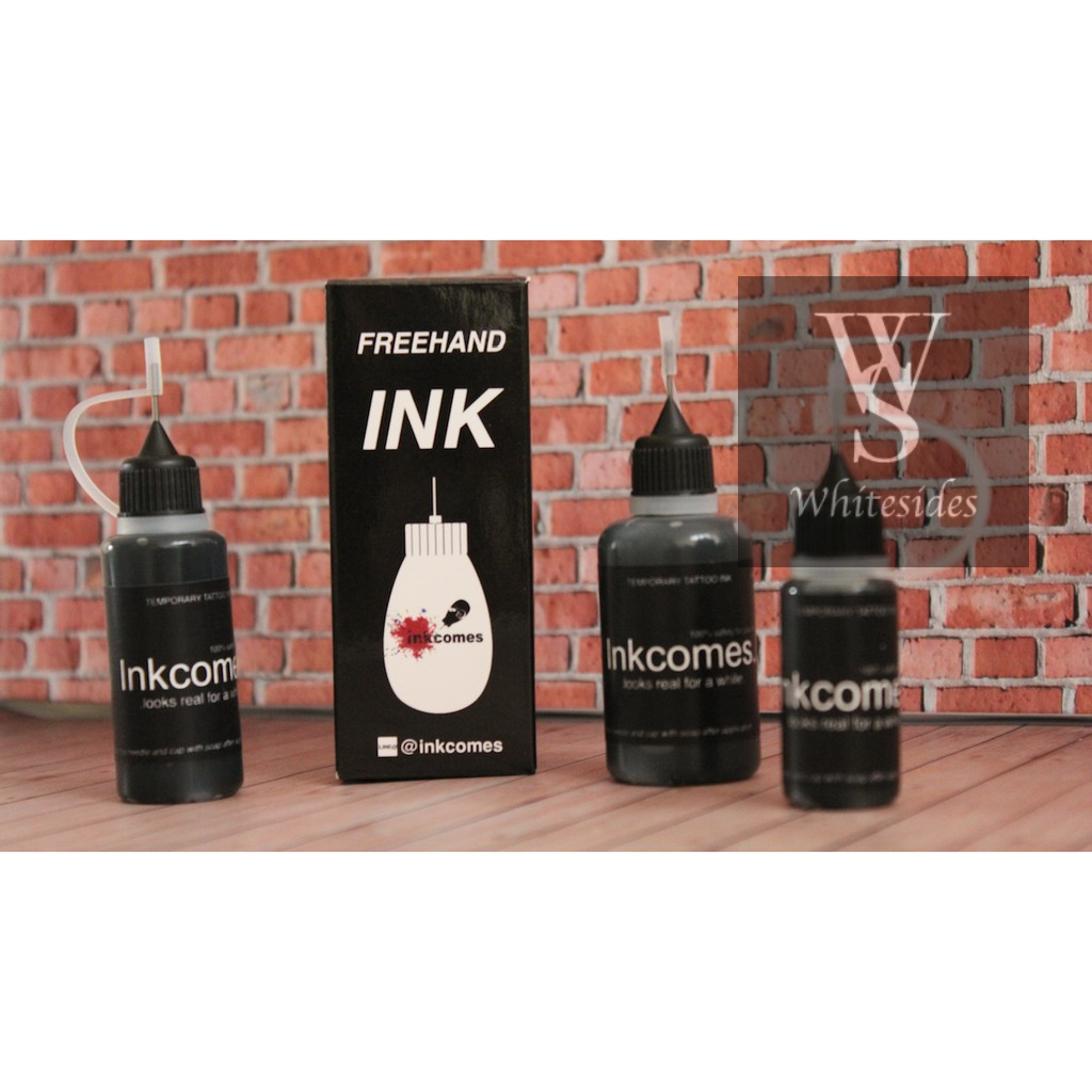 30ml - Inkcomes Tattoo 1st Freehand Ink Temporary in Indonesia Temporer Waterproof Inkbox Tinta Tato