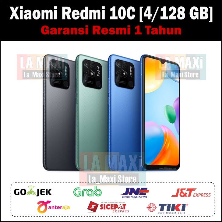 xiaomi redmi 10c 4 128 gb  4gb 128gb  garansi resmi xiaomi indo
