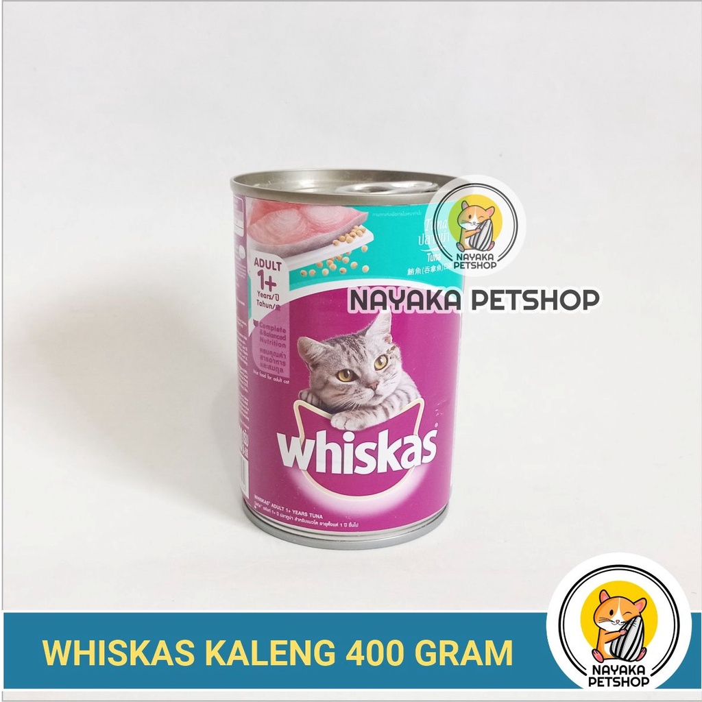 Whiskas Kaleng 400 gr Adult Pakan Basah Kitten Cat Wet Food Makanan Kucing