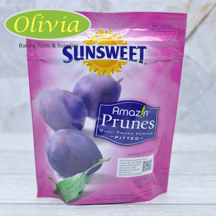 

Buah Kering - Pitted Prunes / Buah Prune Kering / Buah Plum Kering Sunsweet 200G