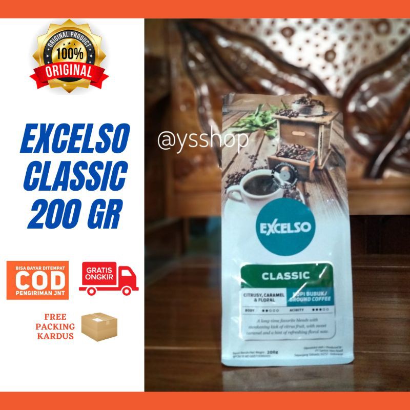 

Kopi Excelso Classic Bubuk 200 gram