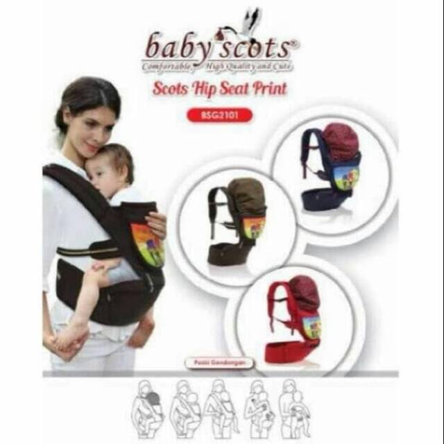 Gendongan bayi hip seat Baby Scots