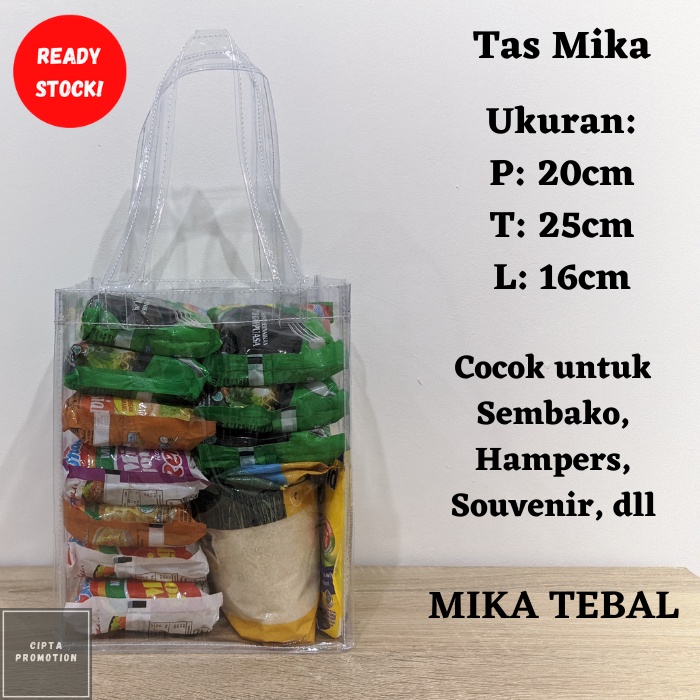 

20x16x25 Tas full mika, tas mika, Goodiebag mika, Goodiebag sembako, lunch box goodiebag