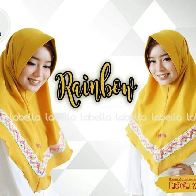 Hijab Rainbow ori Labella Hijab