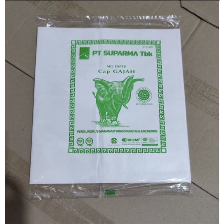 Kertas Pembungkus Nasi/Kertas Nasi KFC 25x27 | Kertas Pembungkus Kebab 25 x 27 @100 lbr