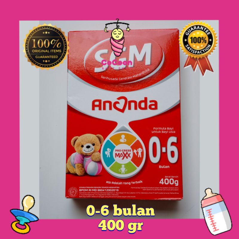 Susu Formula Bayi SGM Ananda 1 0-6 Bulan 400 gr