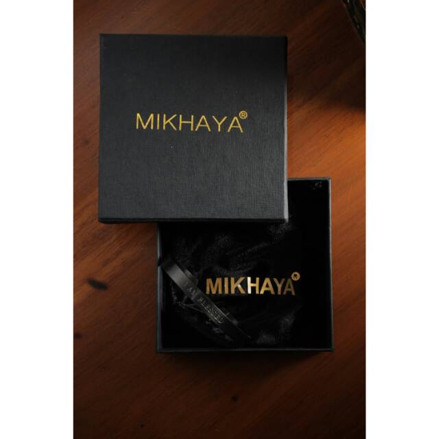 GELANG ROHANI AKSESORIS KRISTEN I AM BLESSED HITAM