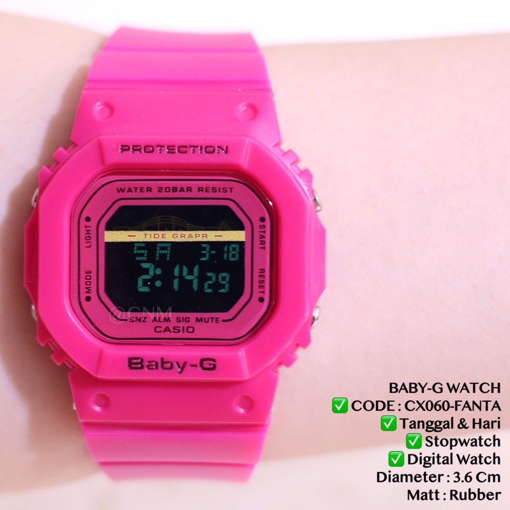 Jam tangan pria wanita casio g-shock GLS5600 DW-5600 tali rubber karet sporty import CX060