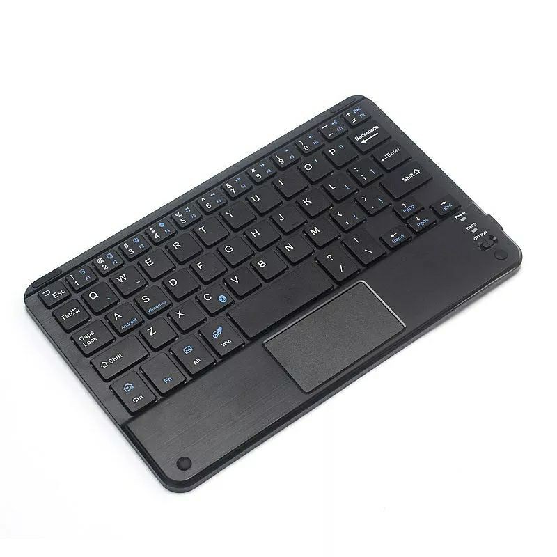 9inch keyboard wireless bluetooth lengkap mouse touchpad