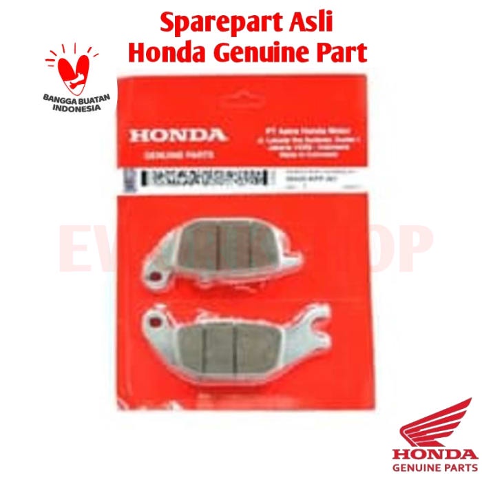 Kampas Rem Cakram Belakang - Supra X 125 New Asli Honda 06435KPP901