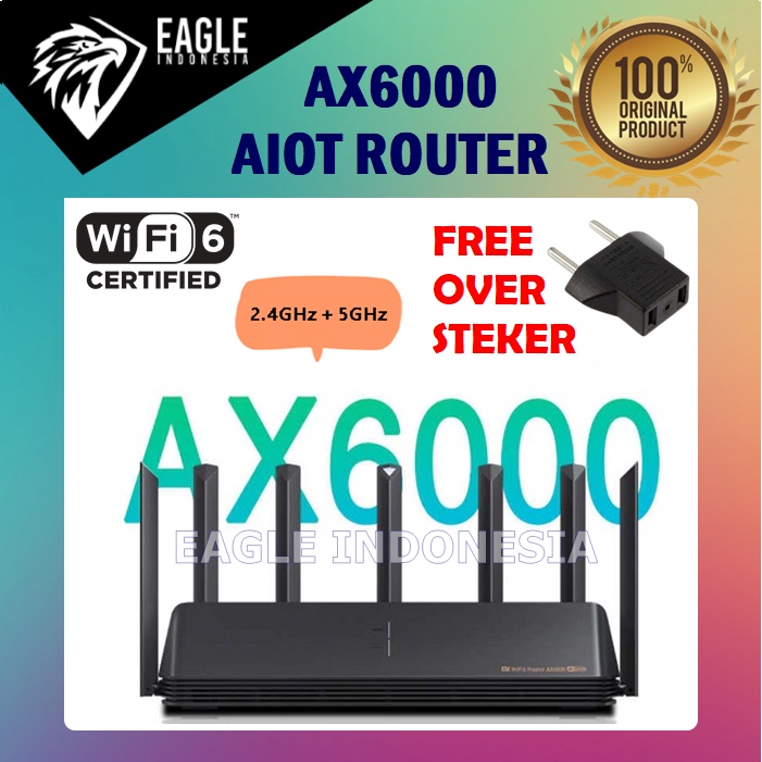 MI AX6000 AIOT WIFI 6 ENHANCED MESH GAMING DUAL BAND ROUTER