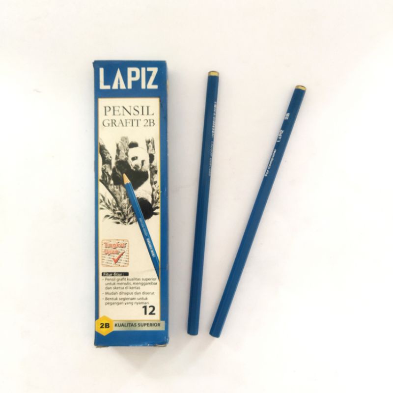 

(12 Pcs) Pensil 2B For Computer LAPIZ Pensil Kayu Murah
