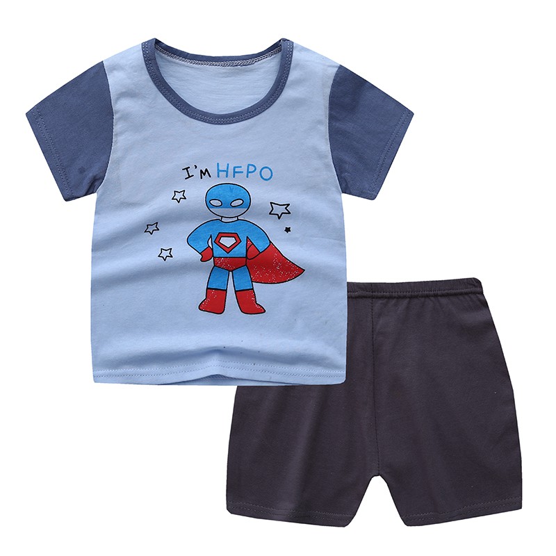 YBSS SETELAN ANAK IMPORT 1-3 TAHUN HIGH QUALITY/ SETELAN ANAK MURAH / SETELAN BAYI SURABAYA  - 7009-Superman