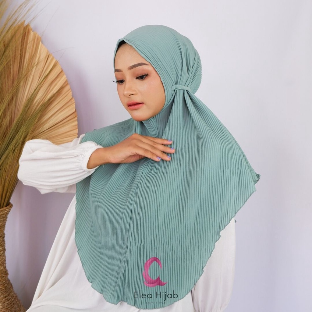 40 warna jilbab bergo maryam plisket full / jorda bergo tali plisket full diamond premium