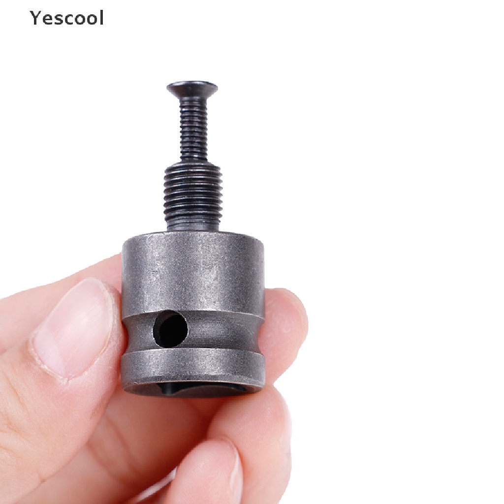 Yescool Adapter Konverter Kunci Pas 3 / 8-24UNF keyless 3 / 8 &quot;Dengan Sekrup