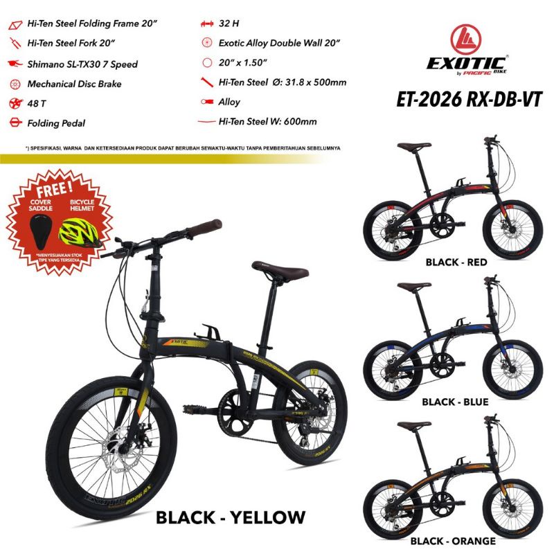 Sepeda Lipat 20 Exotic ET 2026 RX DB VT