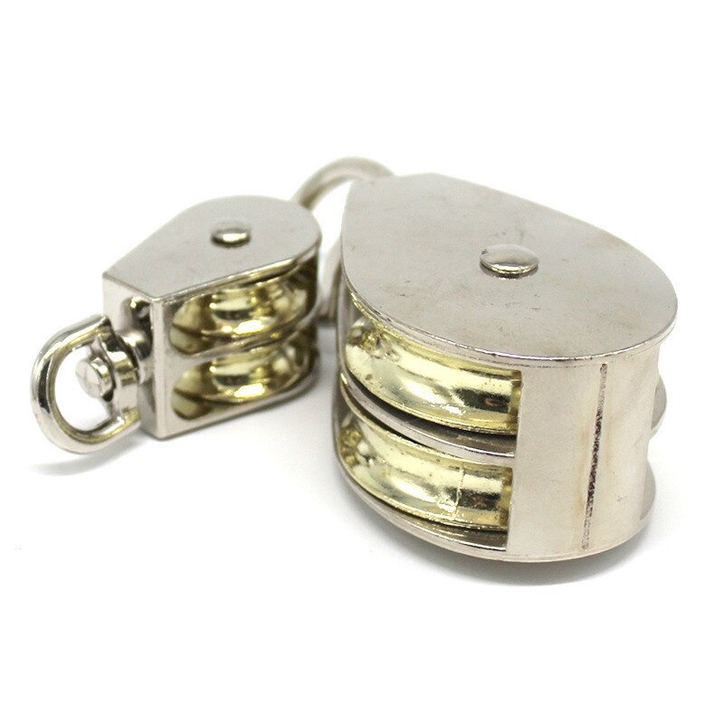 ASOL Katrol Kerekan Mini Serbaguna Swivel Pulley Stainless Steel Double Wheel Size M20 1PCS - 7RSEG0SV