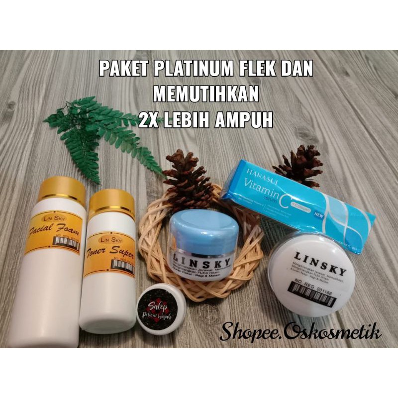 PAKET PLATINUM ISI 6 LINSKY BIRU ORIGINAL SERUM HANASUI ORIGINAL