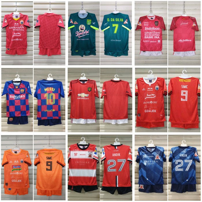 Setelan Bola Anak / Jersey bola anak setelan / jersey bola anak anak Import Asli Harian Murah