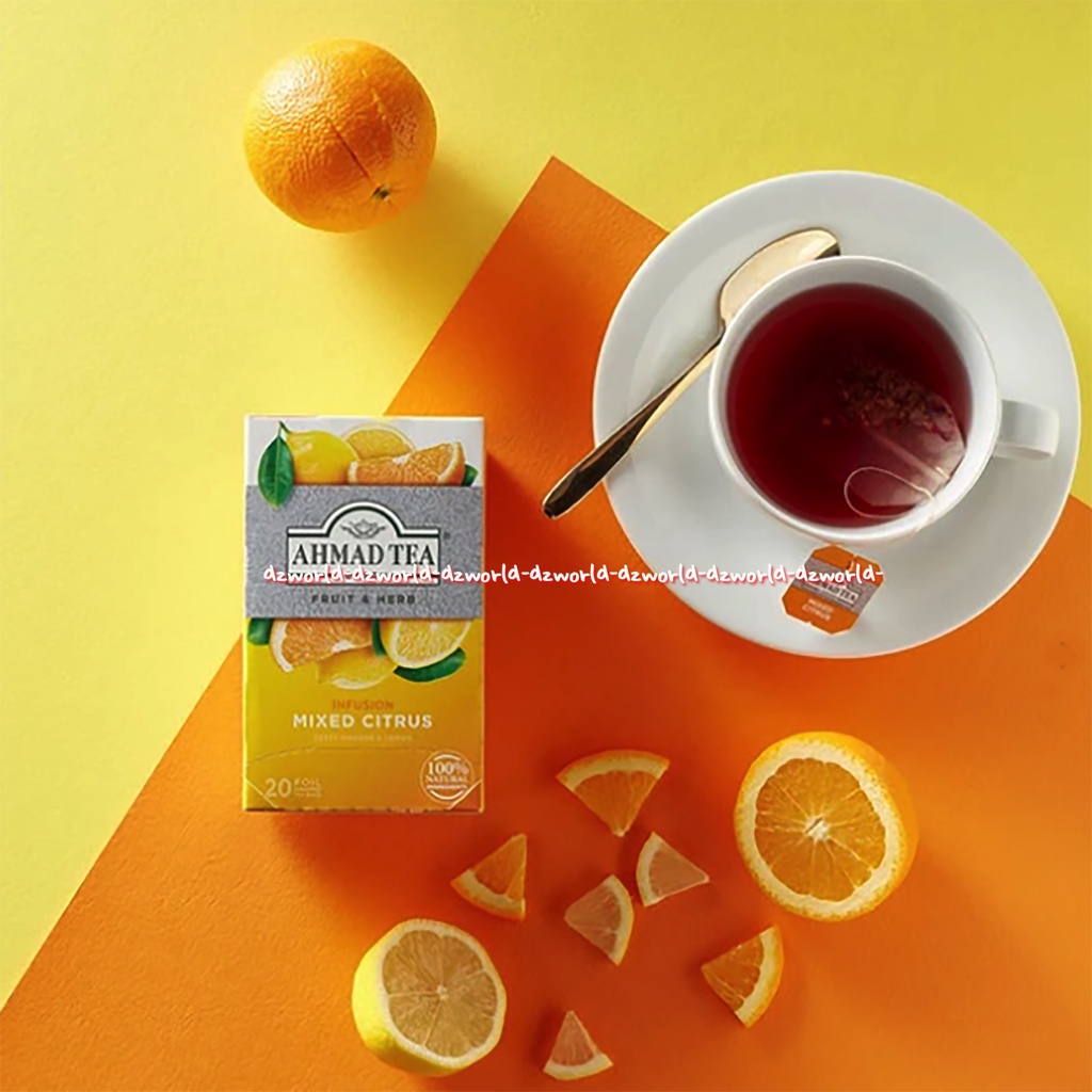 Ahmad Tea Fruit &amp; Herbs Infuision Mixed Citrus 20foil Teh Rasa Buah Jeruk Ahmadtea Mix Citrus