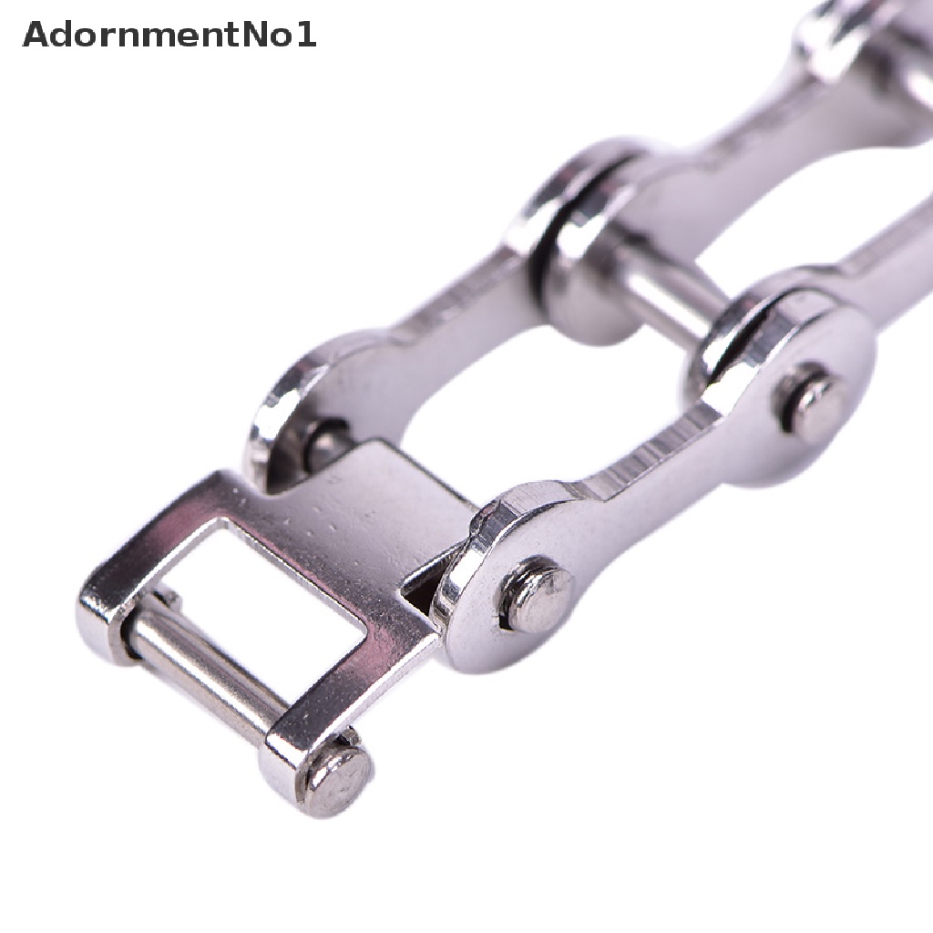 (AdornmentNo1) Gelang Tangan Rantai Stainless Steel Motif Motor + Sepeda Untuk Perhiasan Pria / Hadiah