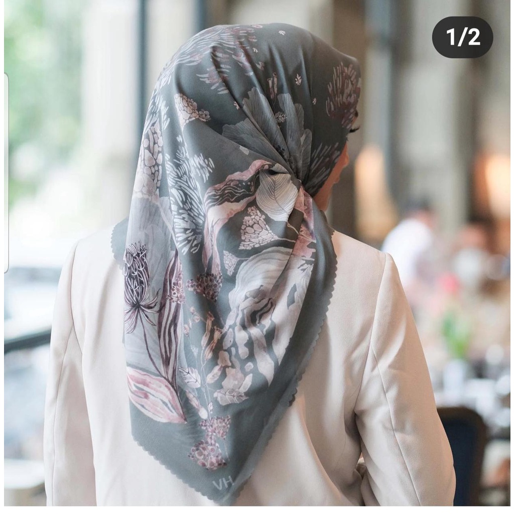 Jilbab Segi Empat DENAY Motif ~ Segi Empat Terbaru ~ Jilbab Denay KW Motif Terbaru ~COD Semua Tujuan-1