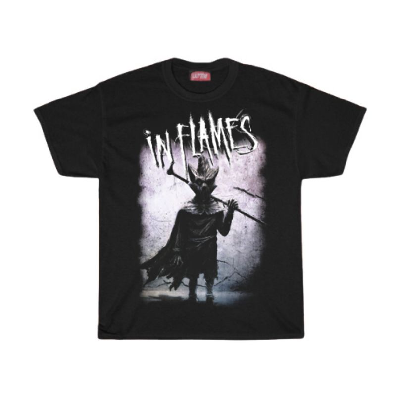 KAOS / T SHIRT / IN FLAMES / KAOS BAND IN FLAMES