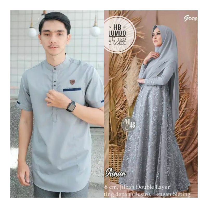 COUPLE GAMIS SYAR'I AINUN COUPLE RAMADHAN