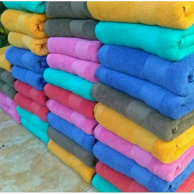 Handuk mandi polos WARNA MUTIA 70 x 135 cm - full color