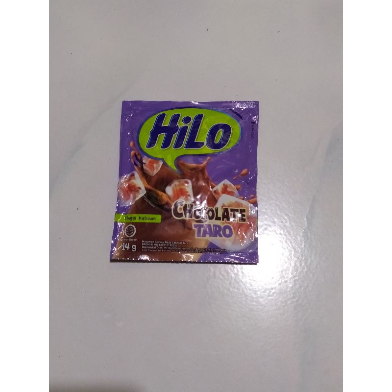 

HiLo Chocolate Taro 14g Minuman Coklat Susu Taro Hits