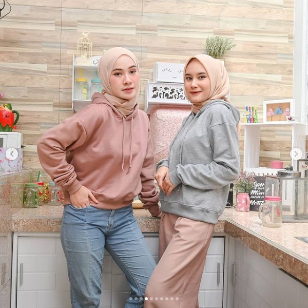 sweater Hoodie crop Kekinian Ajeng hoodie