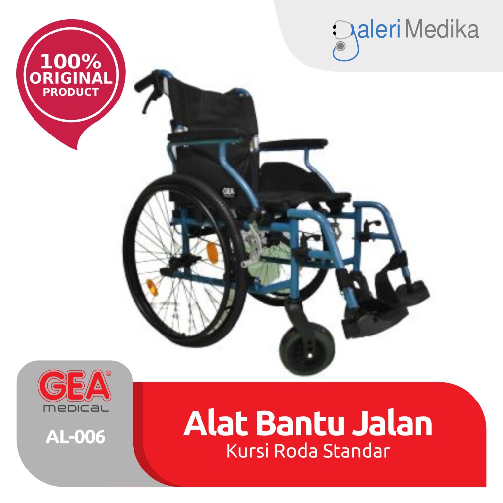 Kursi Roda GEA AL-006 / AL006 / AL 006 Aluminium Wheelchair - Kursi Roda Alumunium