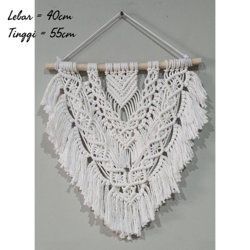 macrame wall hanging home decor dekorasi wedding wall decor hiasan dinding wedding decoration