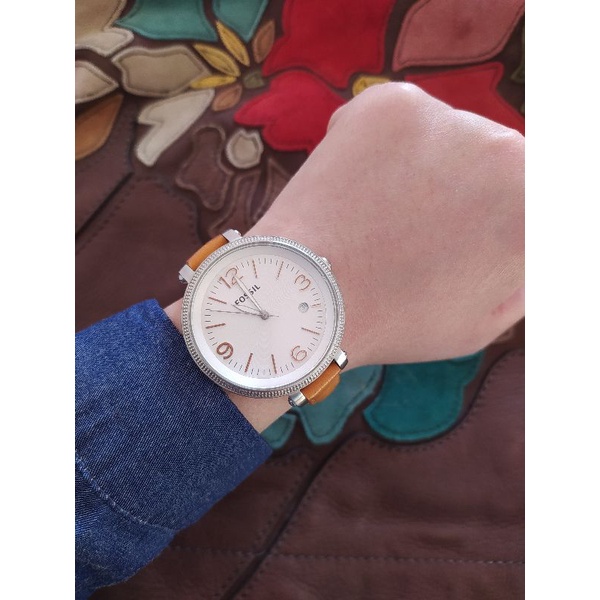 Jam Fossil Jengkol Yellow