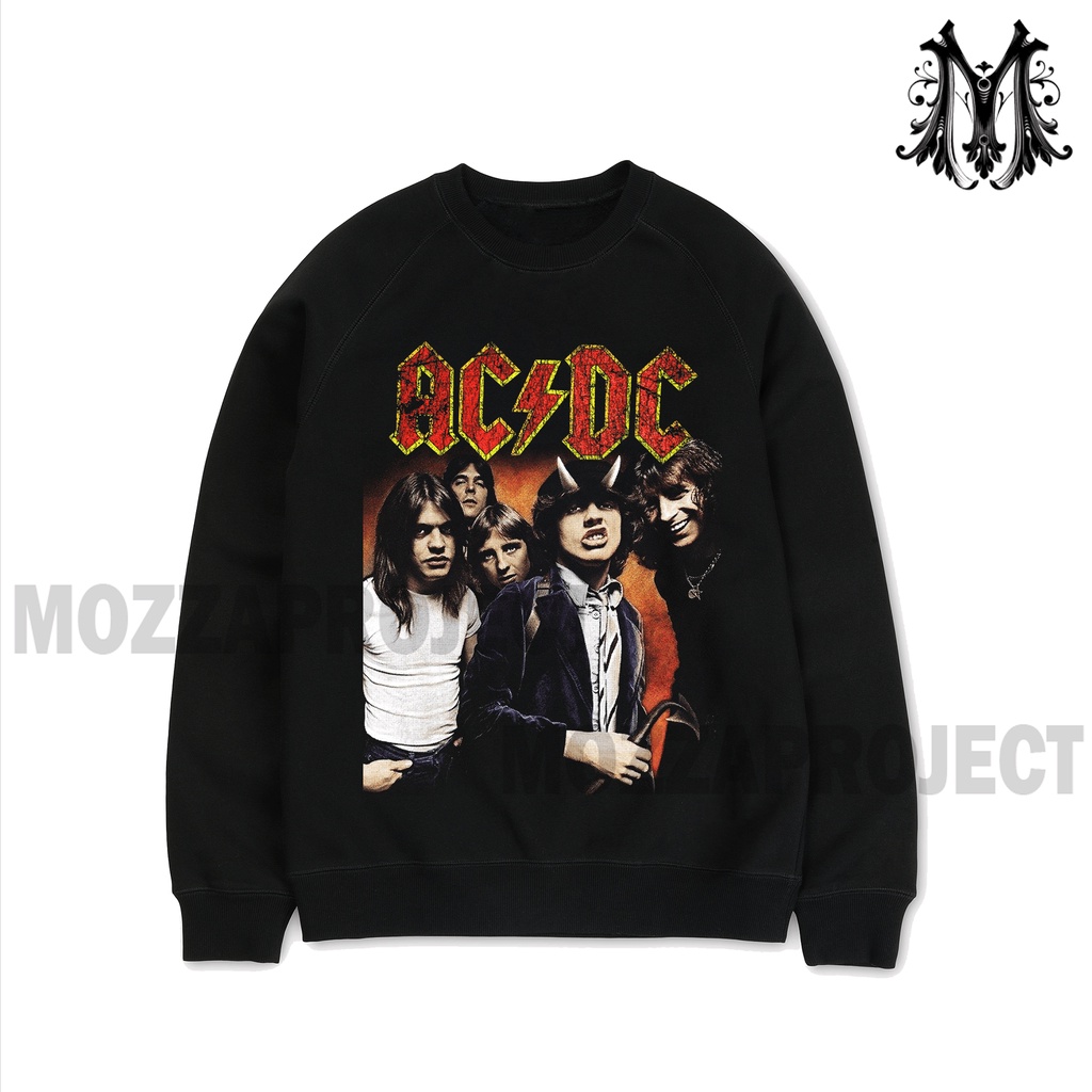 Crewneck Sweatshirt Pria Dan Wanita ACDC