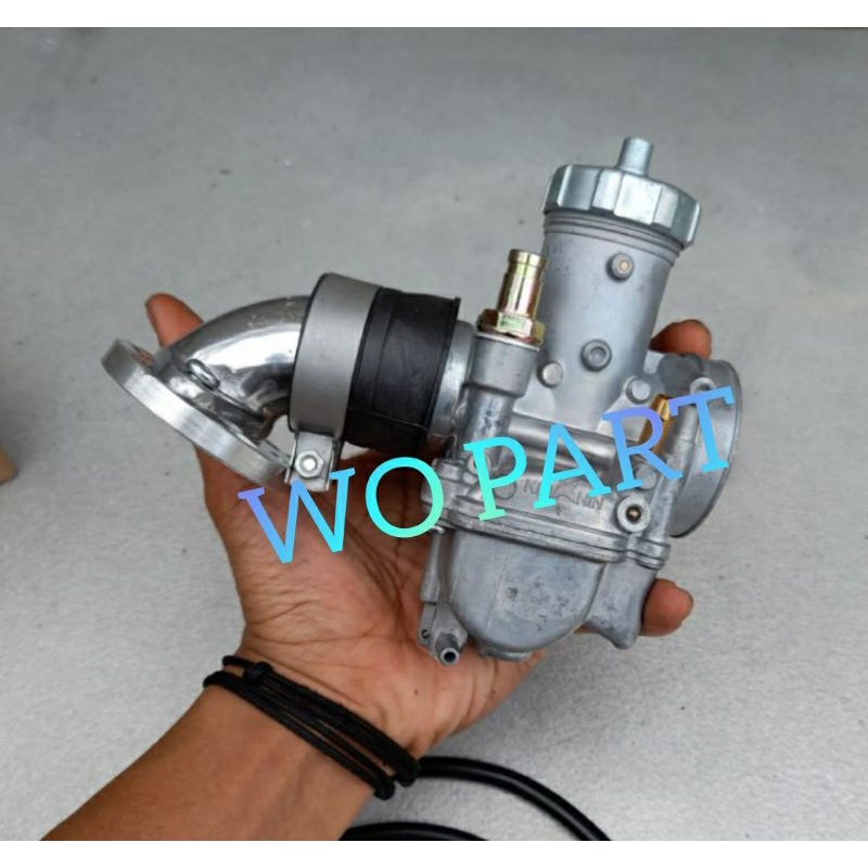 paket karburator pe PE 24 26 28 lengkap dengan intek manipul universal motor bebek matic