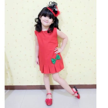 JESSICA DRESS NATAL ANAK DAN DEWASA DRESS NATAL MURAH BAJU NATAL