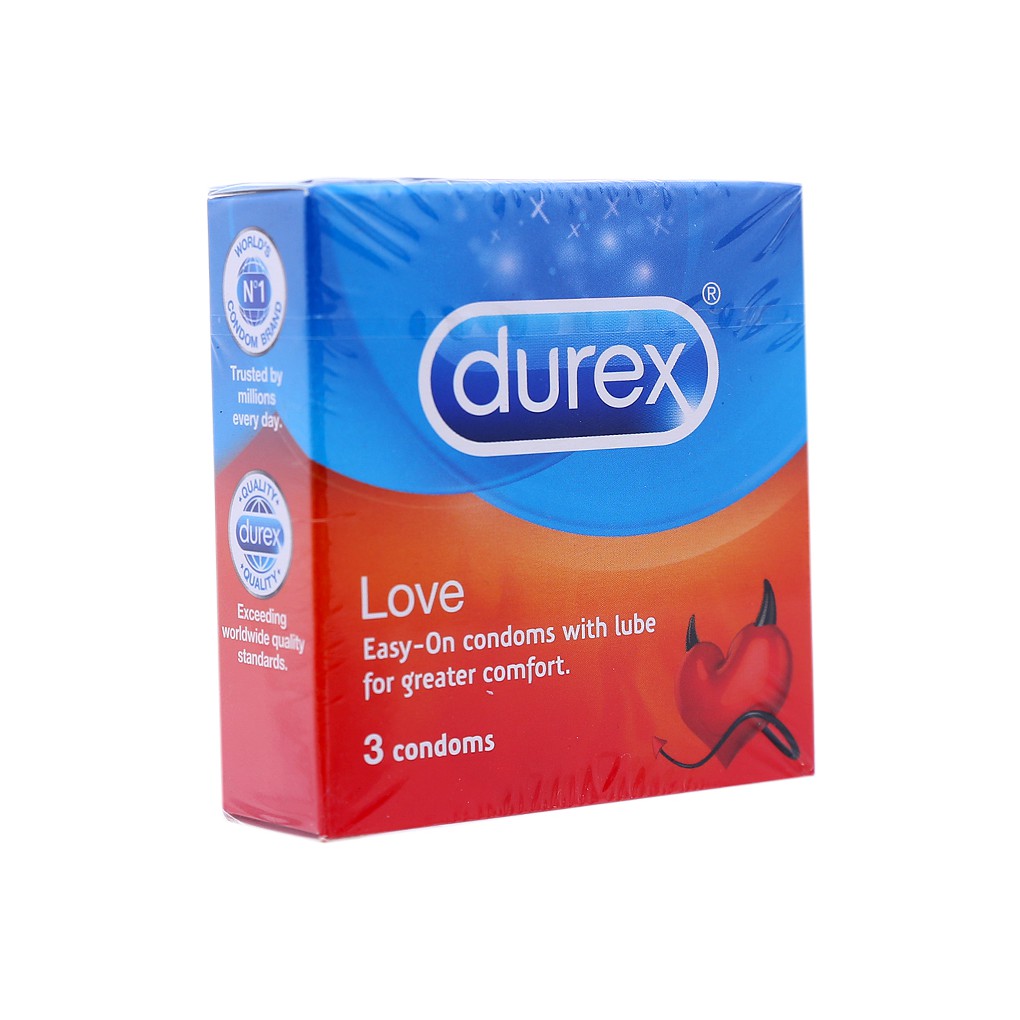 Durex Love 3pcs - Alat kontrasepsi