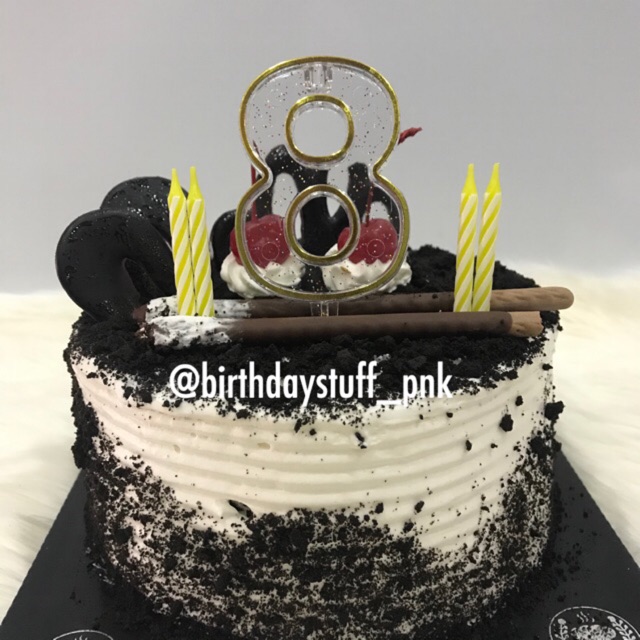 Lilin dan Angka topper / Lilin Angka unik / Lilin Angka