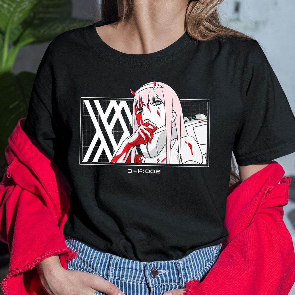 Tshirt Bloody Darling Zero two Anime