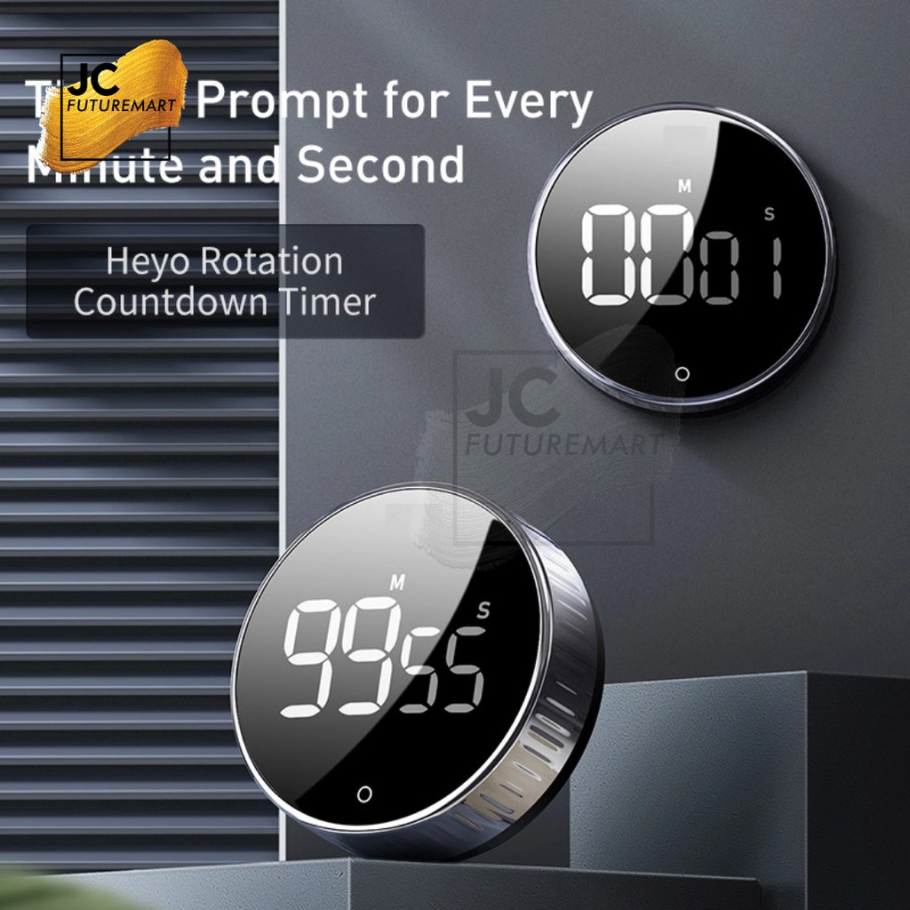 KITCHEN TIMER DAPUR - MASAK | HEYO ROTATION DIGITAL COUNTDOWN